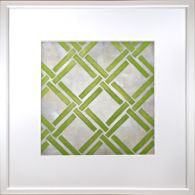 Custom Classical Symmetry - Yellow Green 25W x 25H