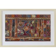 Burgundy Embroidery 2 32W X 22H - Cleared Decor