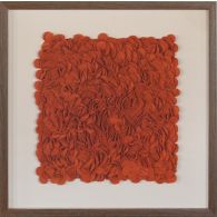 Chili Pepper Textural Abstract 24W X 24H