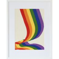 Pride Flag Waving 1  22W X 29H - Cleared Decor