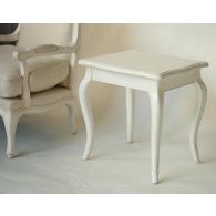 Antique White French Style End Table