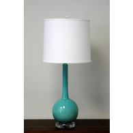 Turquoise Long Neck Ceramic Table Lamp