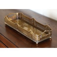 Antique Brass Gallery Tray