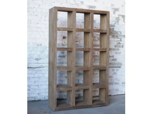 Reclaimed Teak Large Open Bookcase