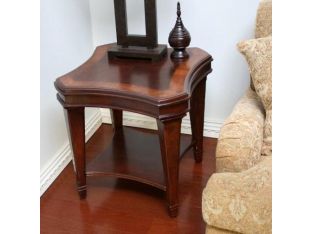 Transitional Style Mahogany End Table