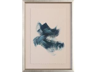 Blue Stroke V 18W x 25H