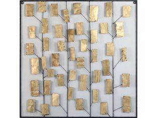 Iron Tree Wall Sculpture 48W x 48H - Cleared Decor