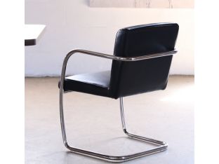 Mitchell Gold Hugo Arm Chair in Black Leather