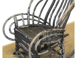 Hand Made Adirondack Rocking Chair circa 1890