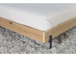 Light Oak Plank King Bed