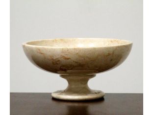 White Marble Pedestal Bowl