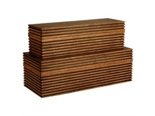 Set of 2 Trinity Wooden Boxes
