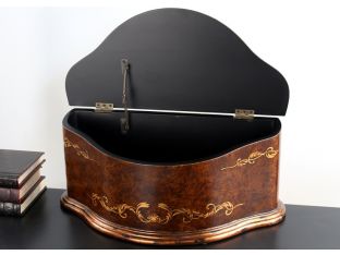 Polished Burlwood Keepsake Box