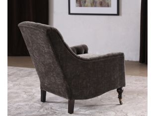 Mink Velvet Tufted Club Chair
