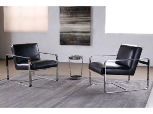 Mitchell Gold Armand II in Black Leather