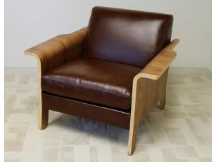 Lodge Chair in Chestnut Brown Leather