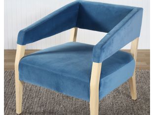 Azure Velvet Club Chair