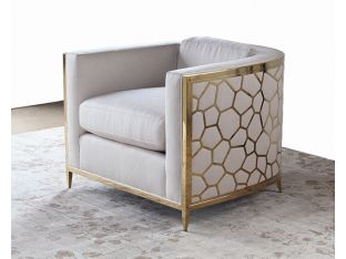 Gold Bullion Cobblestone Club Chair