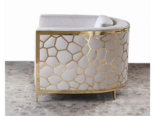 Gold Bullion Cobblestone Club Chair