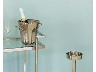 Nickle Wine Cooler On Stand- Cleared