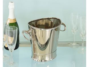 Polished Nickel Wine Cooler - Cleared