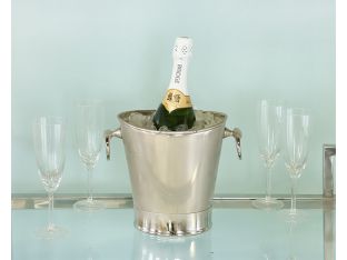Polished Nickel Wine Cooler - Cleared