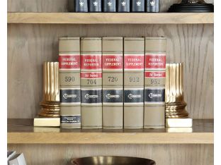 Golden Pillar Bookends - Cleared