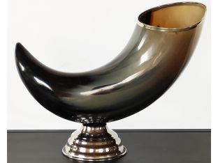 Mounted Horn On Silver Base - Cleared