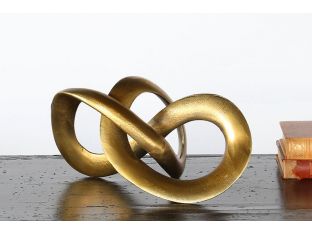 Antique Brass Spiral Sculpture - Cleared Décor