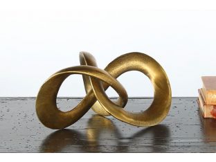 Antique Brass Spiral Sculpture - Cleared Décor