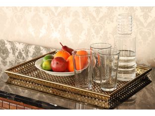 Brass Quatrefoil Tray - Cleared