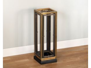 Brass Rectangular Umbrella Stand - Cleared