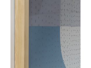 Blue And Grey Textile 1  40W X 56H - Cleared Décor