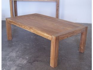 Rustic Wood Parsons Coffee Table