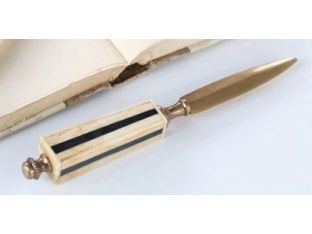 Bone & Antique Brass Letter Opener