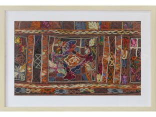 Burgundy Embroidery 2 32W X 22H - Cleared Decor