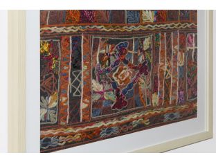 Burgundy Embroidery 2 32W X 22H - Cleared Decor