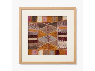 Burgundy Embroidery 5 20W X 20H - Cleared Decor