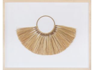 Isla Framed Necklace Of Organic Grasses 30W X 23H