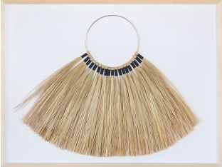 Bimini Framed Necklace Of Grass Fonds 40W X 30H
