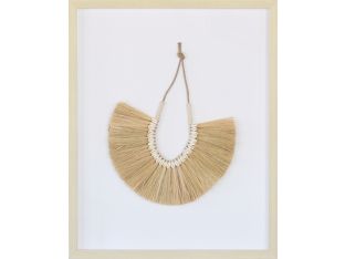 Marina Necklace Of Shells & Grass Fronds 23W X 30H