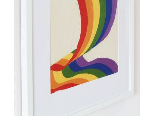 Pride Flag Waving 1  22W X 29H - Cleared Decor