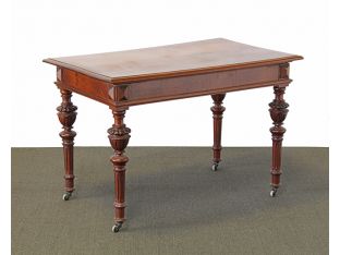 Vintage Jacobean Style Library Table