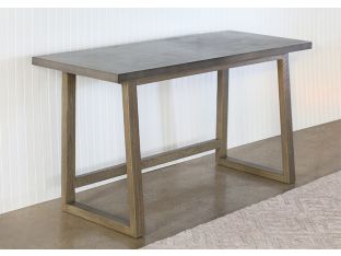 White Wash Desk With Concrete Top