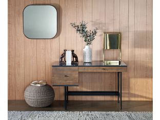Bronze Iron And Wood Modern Desk