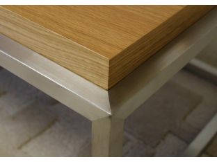 Drake End Table in Natural Oak