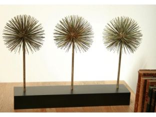 Three Dandelions Iron Sculpture - Cleared Décor