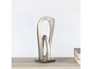 Double Vaulted Aluminum Sculpture - Cleared Décor