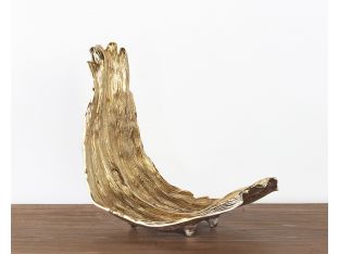 Gold Bark Sculpture - Cleared Decor