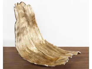 Gold Bark Sculpture - Cleared Decor